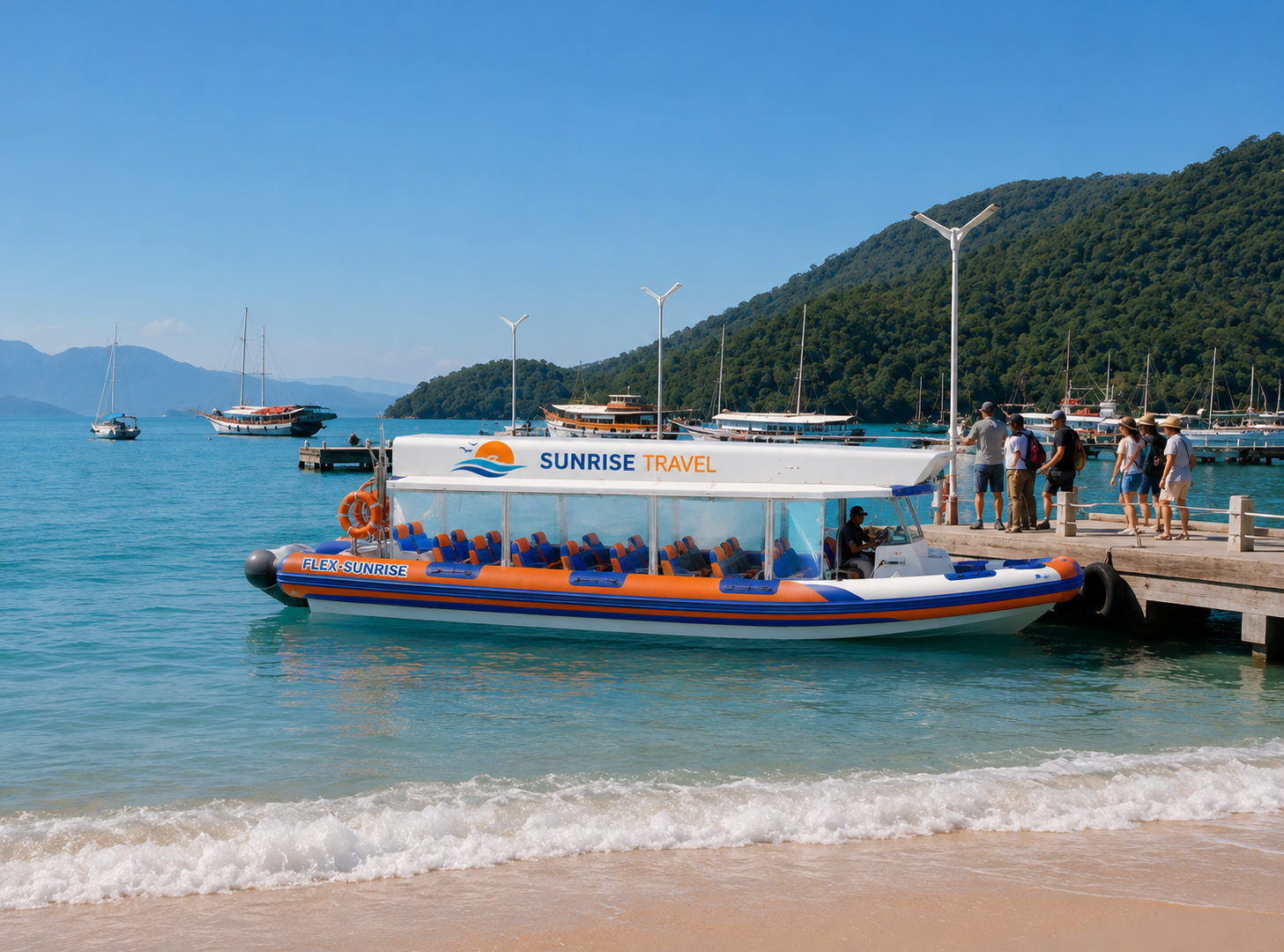 Flexboat em Angra dos Reis para Vila do Abraão