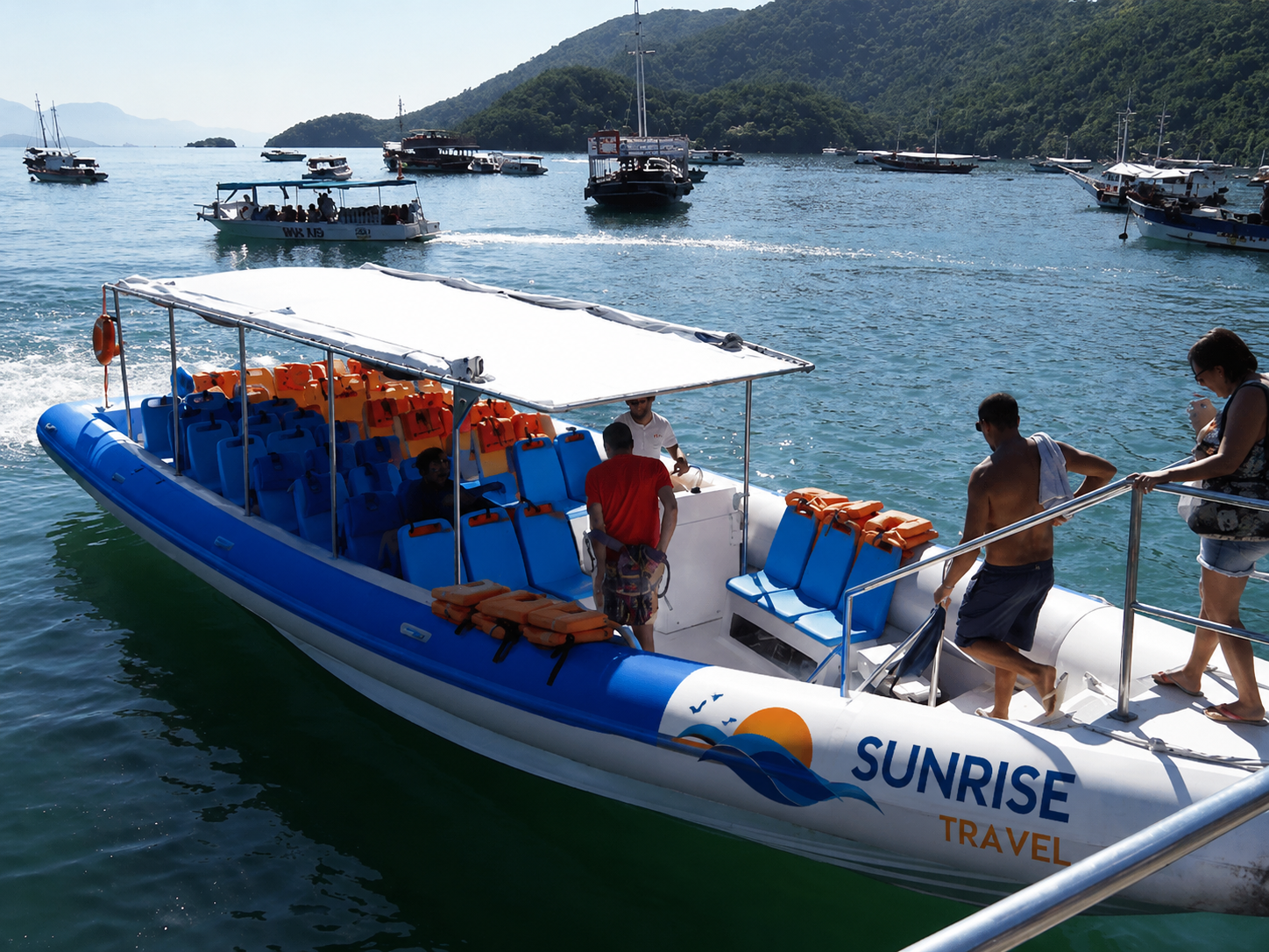 Flexboat Sunrise Travel para travessia Ilha Grande