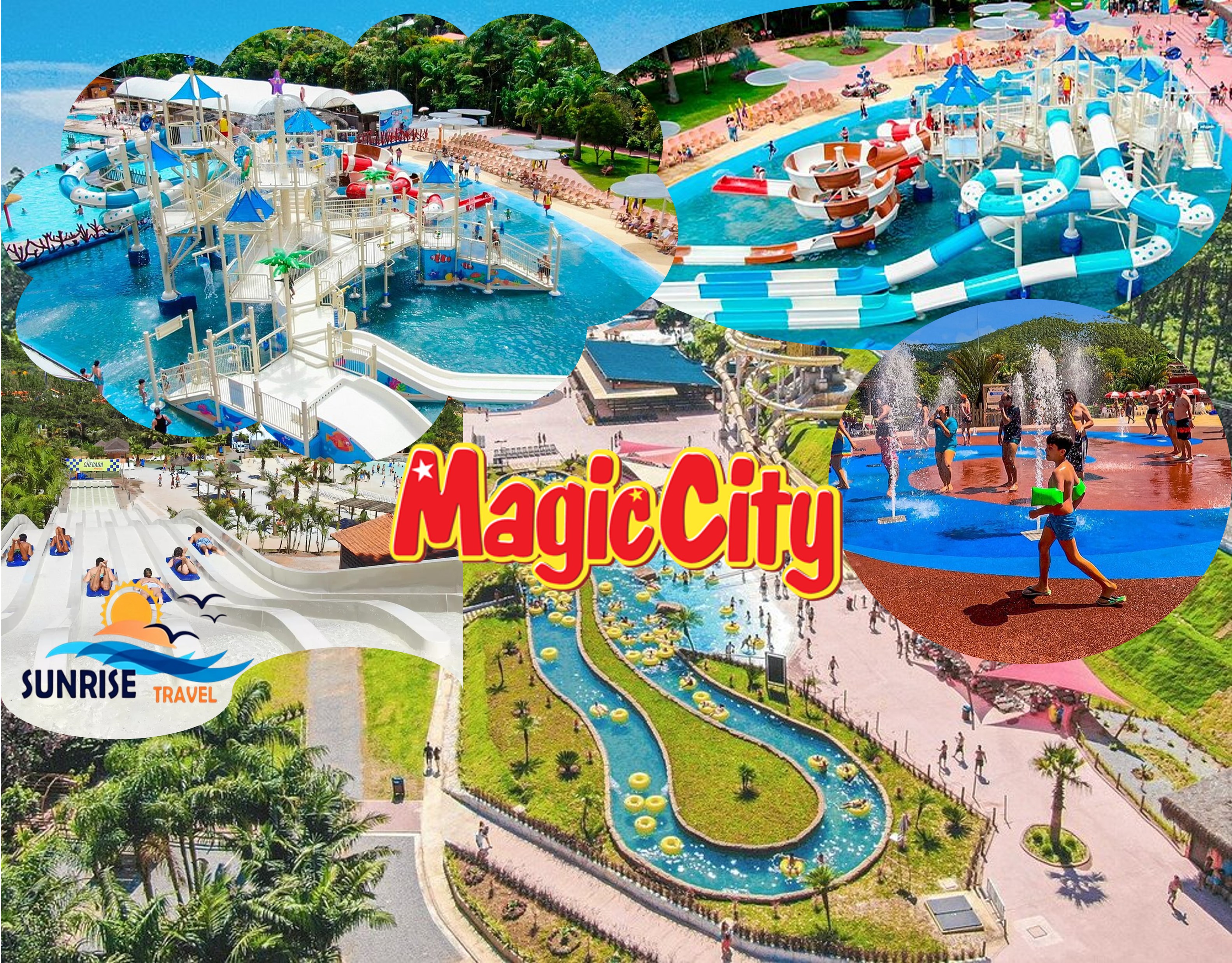 Excursão para o Magic City saindo do Metrô Jabaquara com a Sunrise Travel