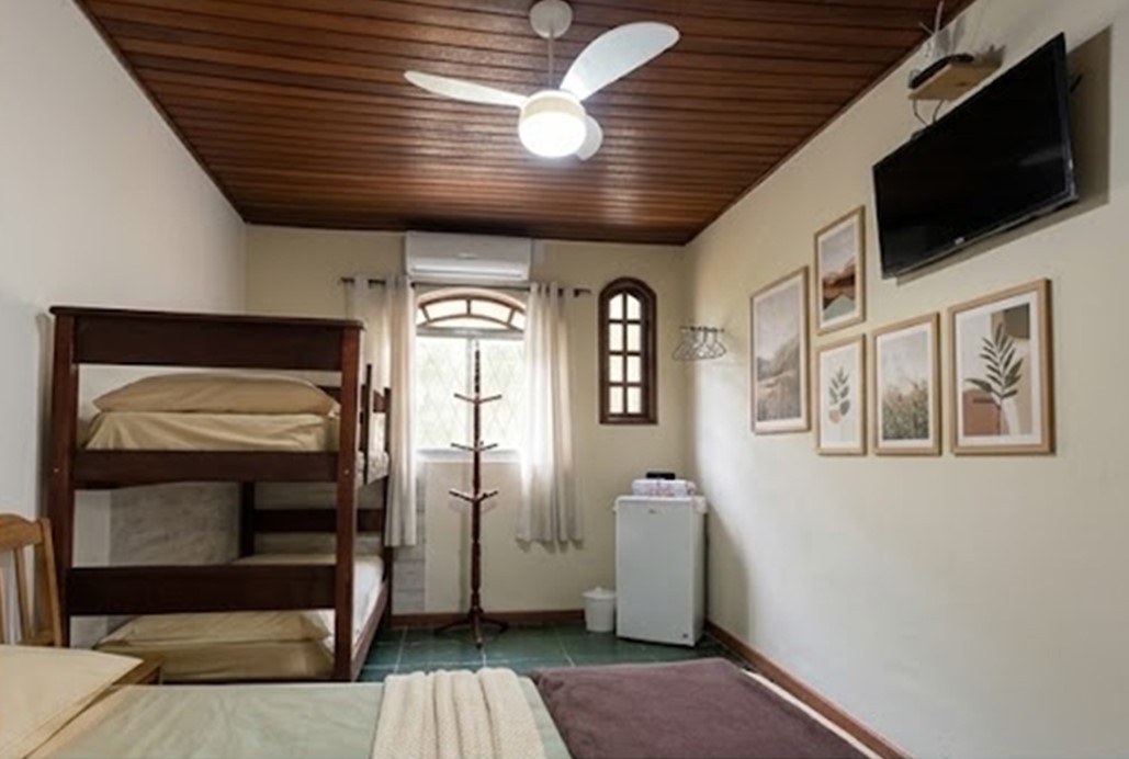 Acomodação família com Wi-Fi e TV